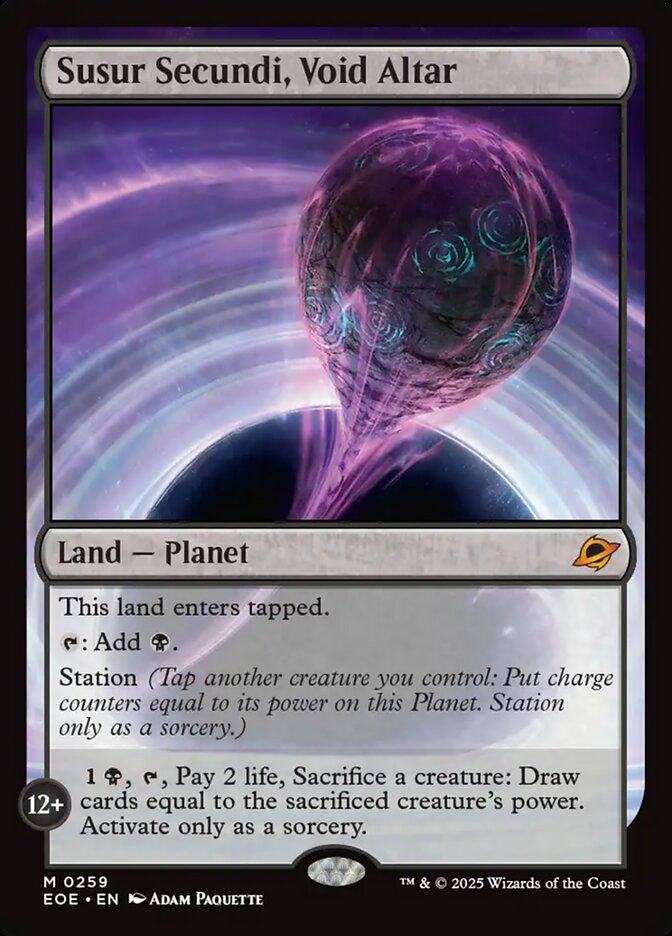 Susur Secundi, Void Altar, Edge of eternities Card Art