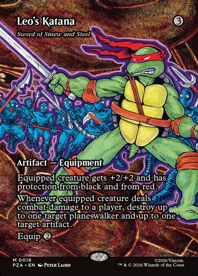 Sword of Sinew and Steel, Teenage Mutant Ninja Turtles Source Material Card Art