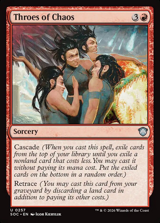 Throes of Chaos, Secrets Of Strixhaven Commander Card Art