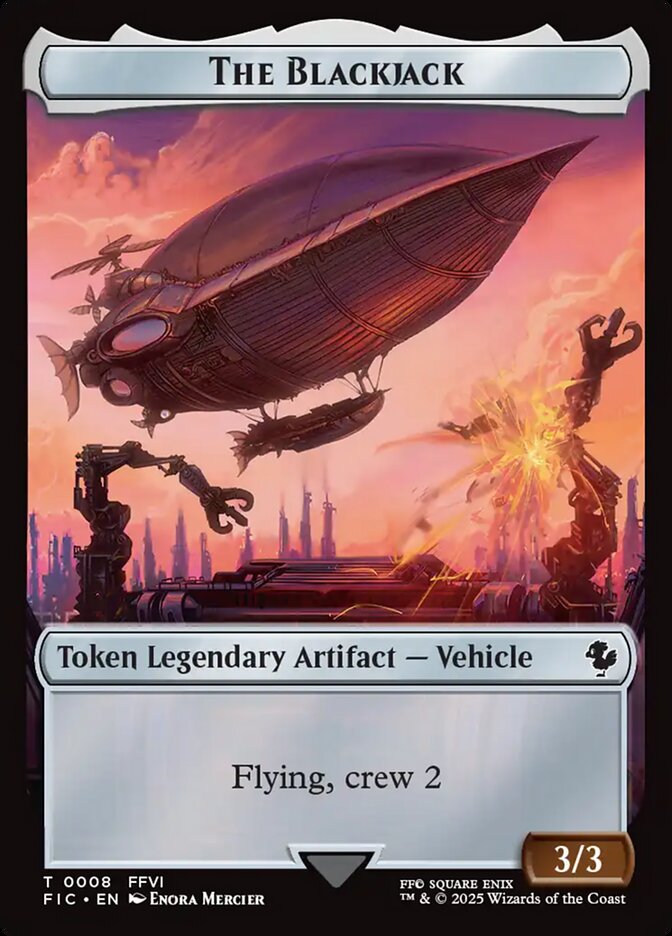 The Blackjack, Final fantasy commander tokens Card Art