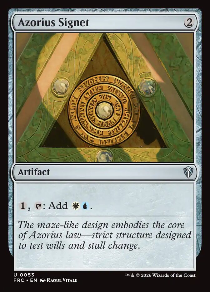Azorius Signet, Reality Fracture Commander Card Art