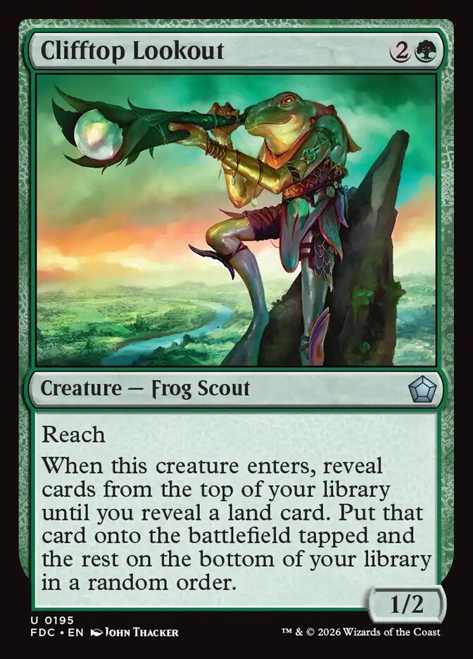 Clifftop Lookout, Foundations Commander Card Art