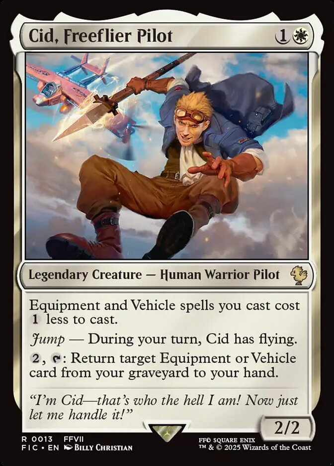 Cid, Freeflier Pilot, Final fantasy commander Card Art