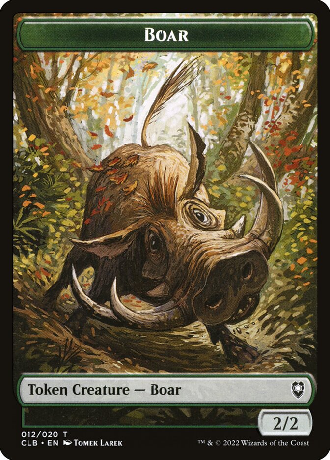 Boar, Battle For Baldur'S Gate Tokens Card Art