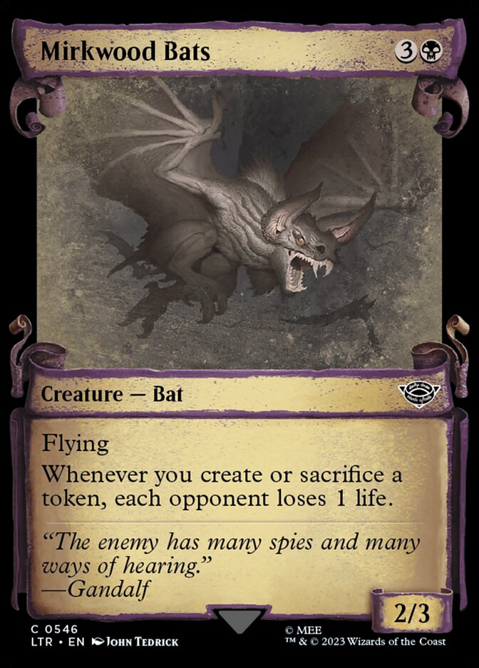 Mirkwood Bats, The Lord Of The Rings: Tales Of Middle-Earth Card Art