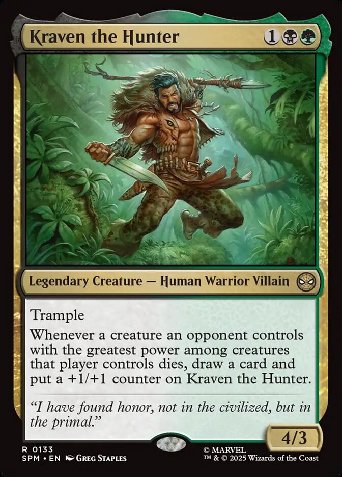 Kraven the Hunter, Marvel'S Spider-Man Card Art