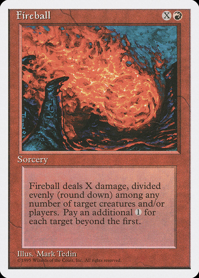 Fireball, Fourth edition Card Art