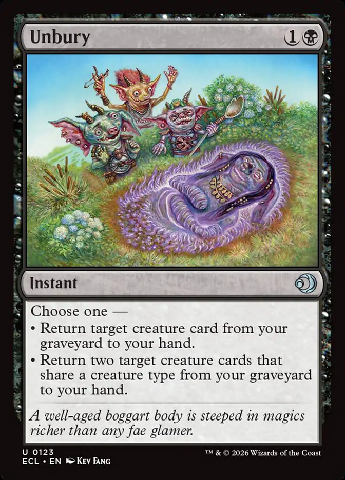 Unbury, Lorwyn Eclipsed Card Art