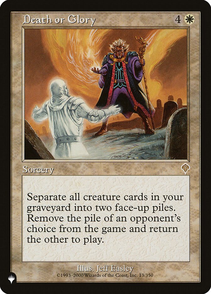 Death or Glory, The List Card Art
