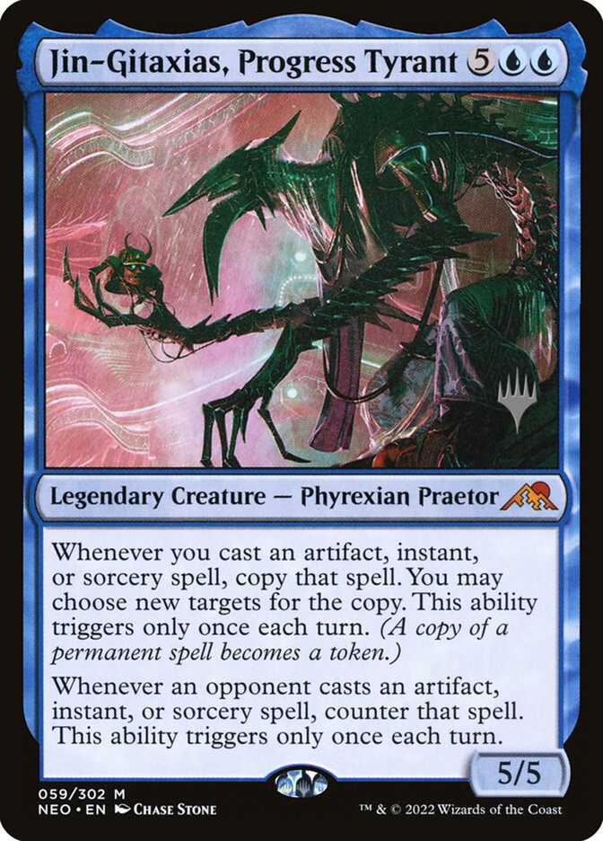 Jin-Gitaxias, Progress Tyrant, Kamigawa: neon dynasty promos Card Art