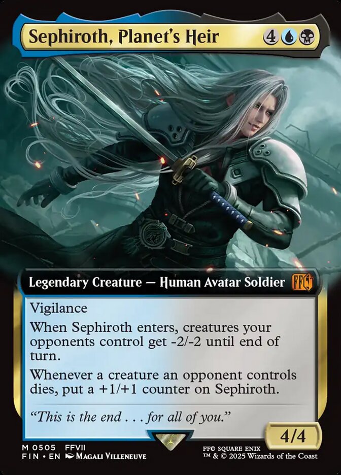 Sephiroth, Planet's Heir, Final Fantasy Card Art