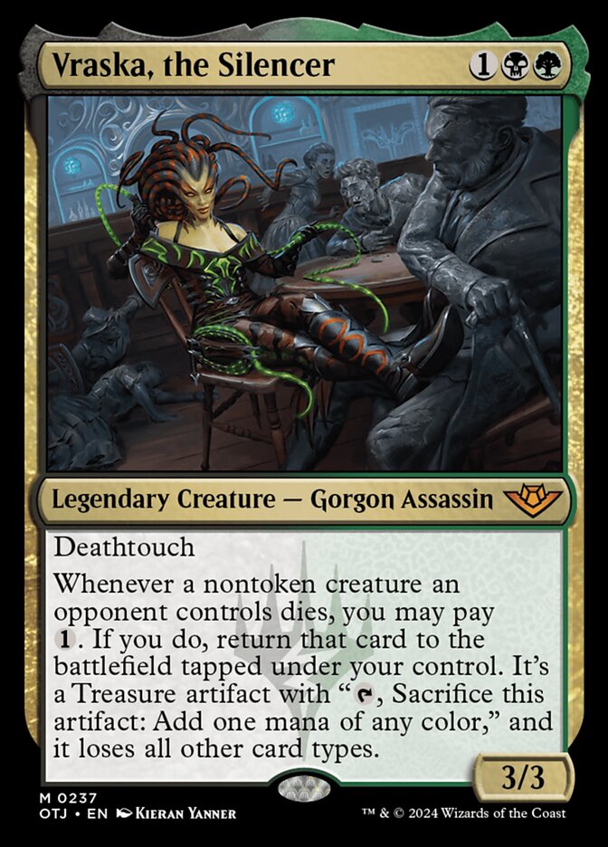 Vraska, the Silencer, Outlaws of thunder junction Card Art