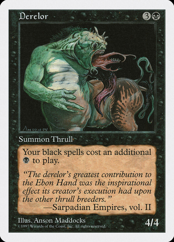 Derelor, Fifth edition Card Art