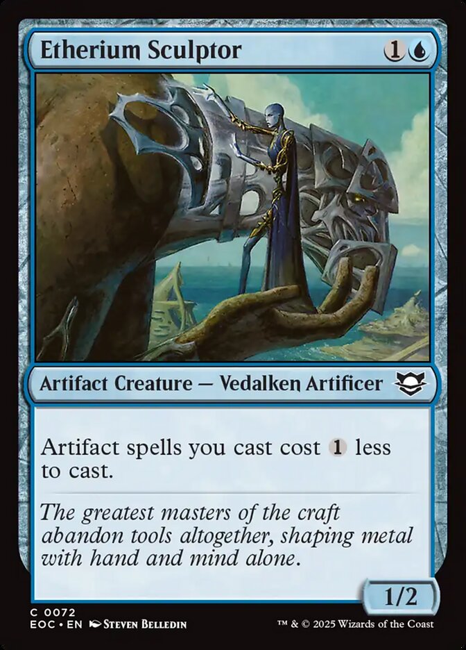 Etherium Sculptor, Edge Of Eternities Commander Card Art