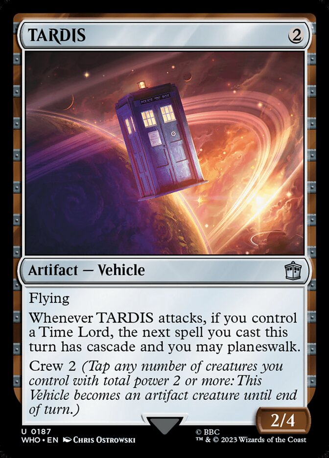 TARDIS, Doctor Who Card Art