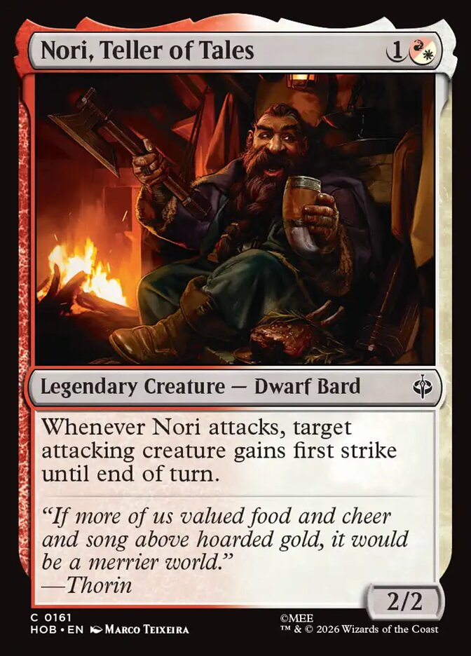 Nori, Teller of Tales, The Hobbit Card Art