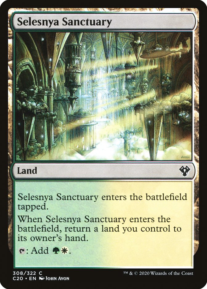 Selesnya Sanctuary, Commander 2020 Card Art
