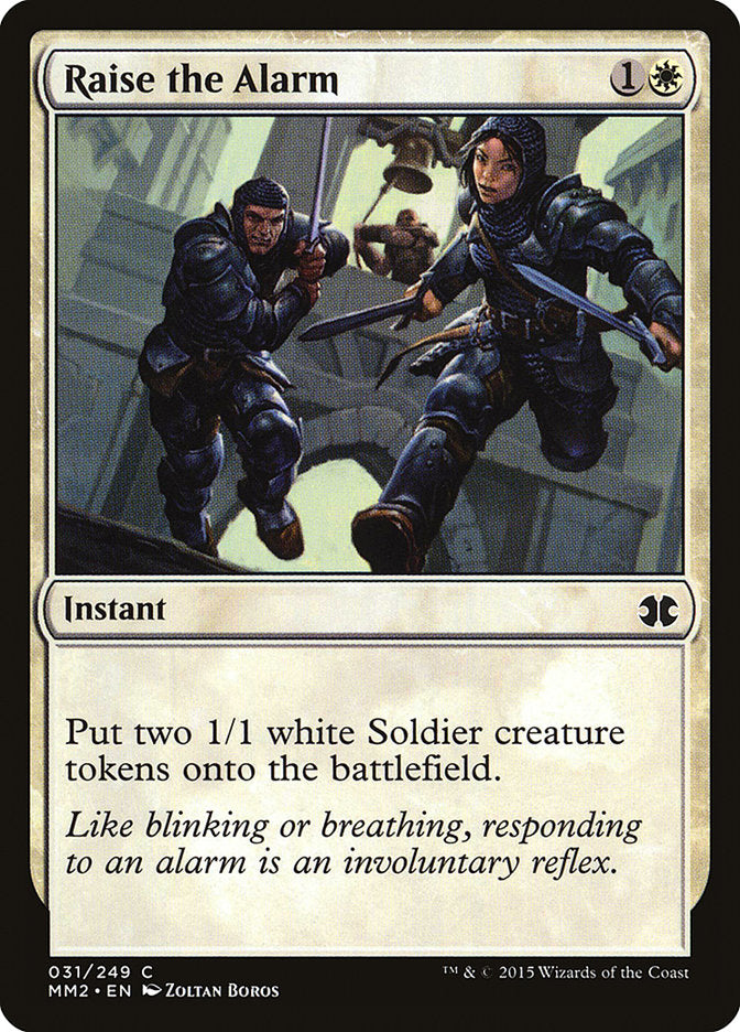 Raise the Alarm, Modern Masters 2015 Card Art