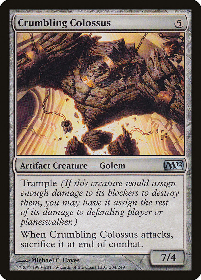 Crumbling Colossus, Magic 2012 Card Art