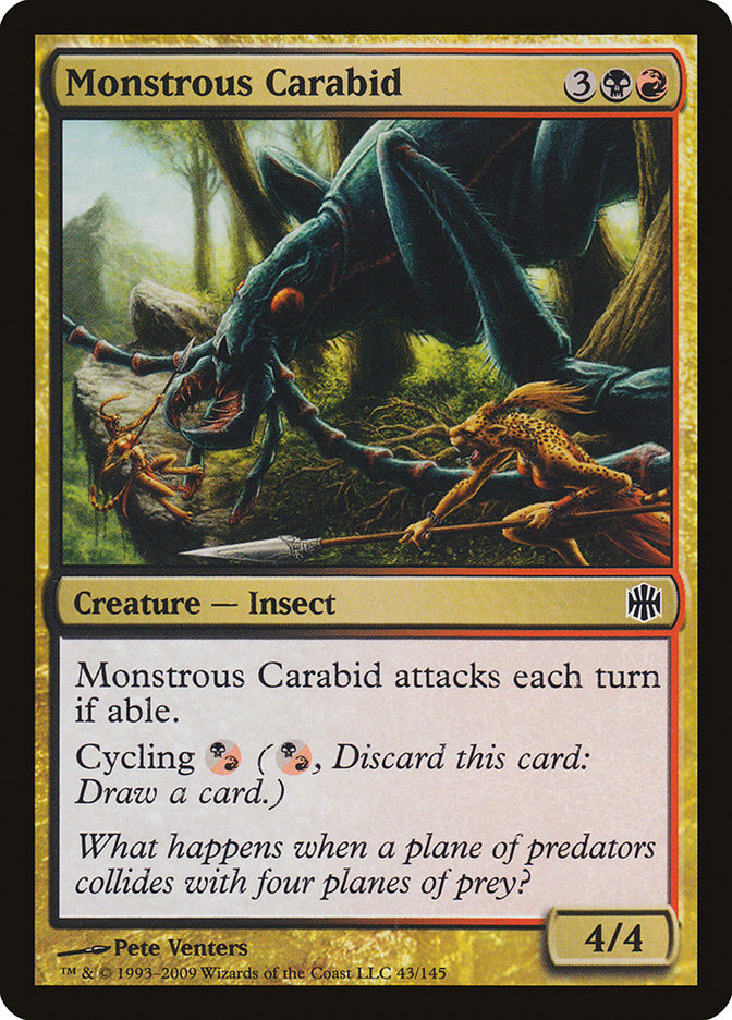Monstrous Carabid, Alara Reborn Card Art