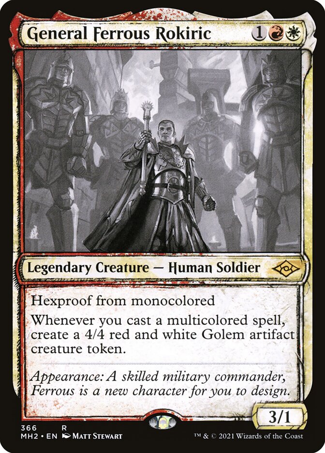 General Ferrous Rokiric, Modern horizons 2 Card Art