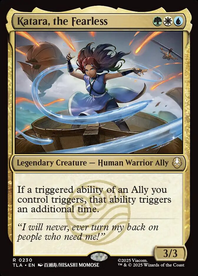 Katara, the Fearless, Avatar: The Last Airbender Card Art
