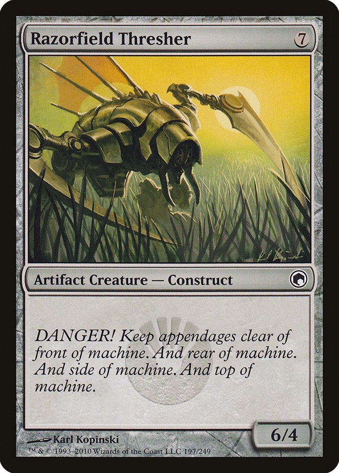 Razorfield Thresher, Scars of mirrodin Card Art