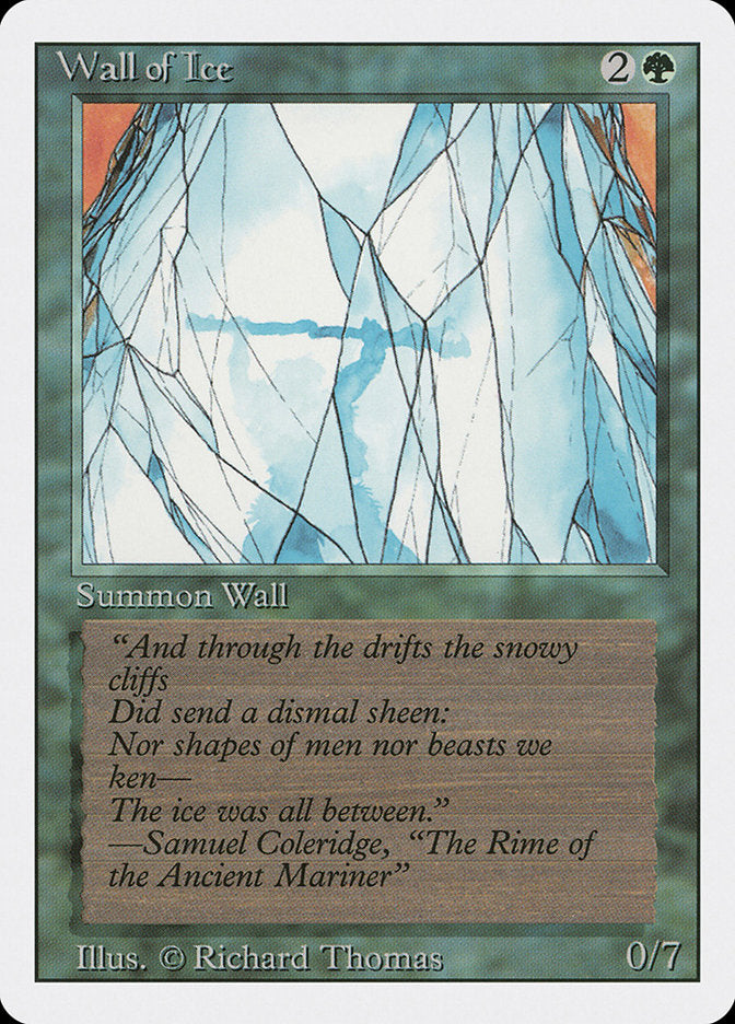 Wall of Ice, Revised edition Card Art