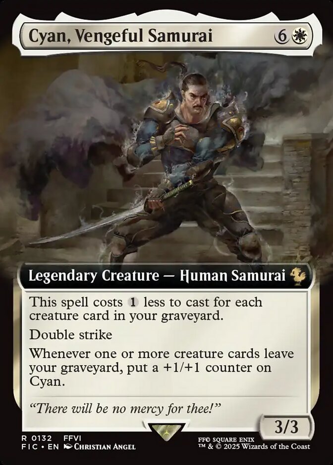 Cyan, Vengeful Samurai, Final Fantasy Commander Card Art