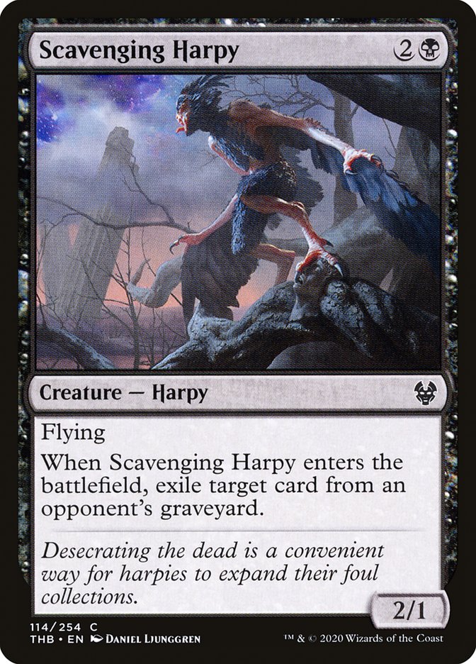 Scavenging Harpy, Theros beyond death Card Art