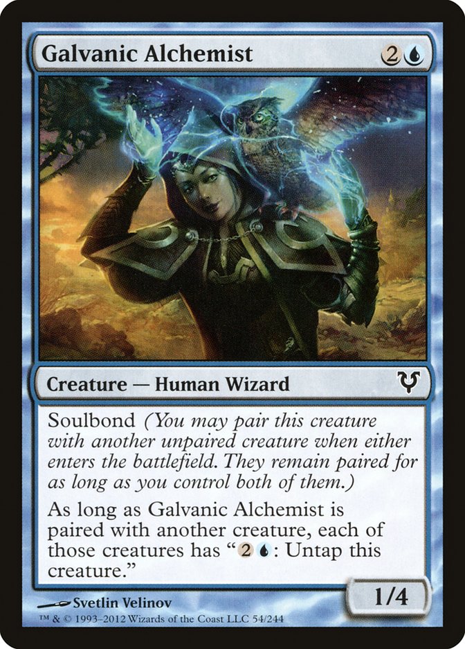 Galvanic Alchemist, Avacyn restored Card Art