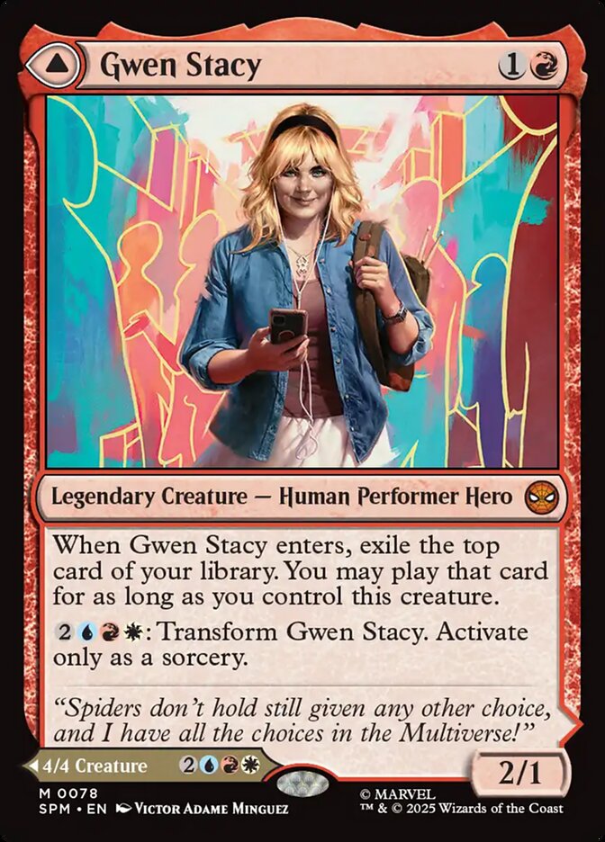 Gwen Stacy // Ghost-Spider, Marvel'S Spider-Man Card Art