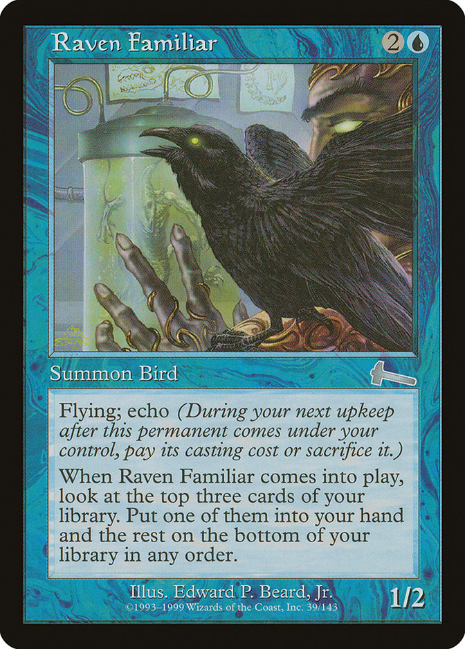 Raven Familiar, Urza's legacy Card Art
