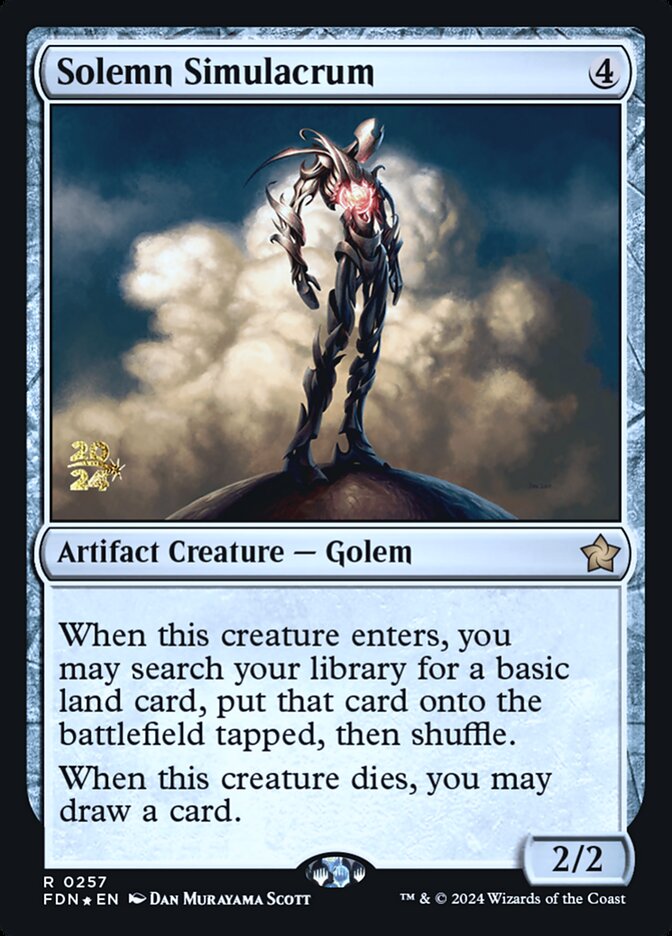 Solemn Simulacrum, Foundations promos Card Art