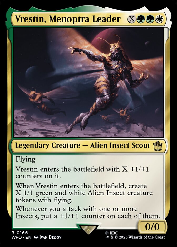 Vrestin, Menoptra Leader, Doctor Who Card Art