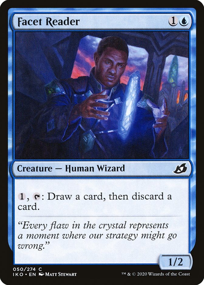 Facet Reader, Ikoria: Lair Of Behemoths Card Art