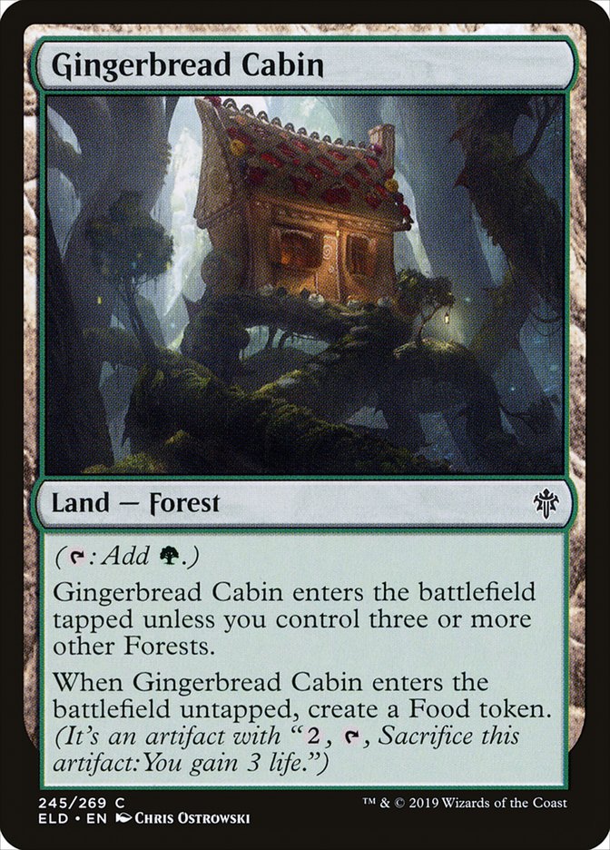 Gingerbread Cabin, Throne Of Eldraine Card Art