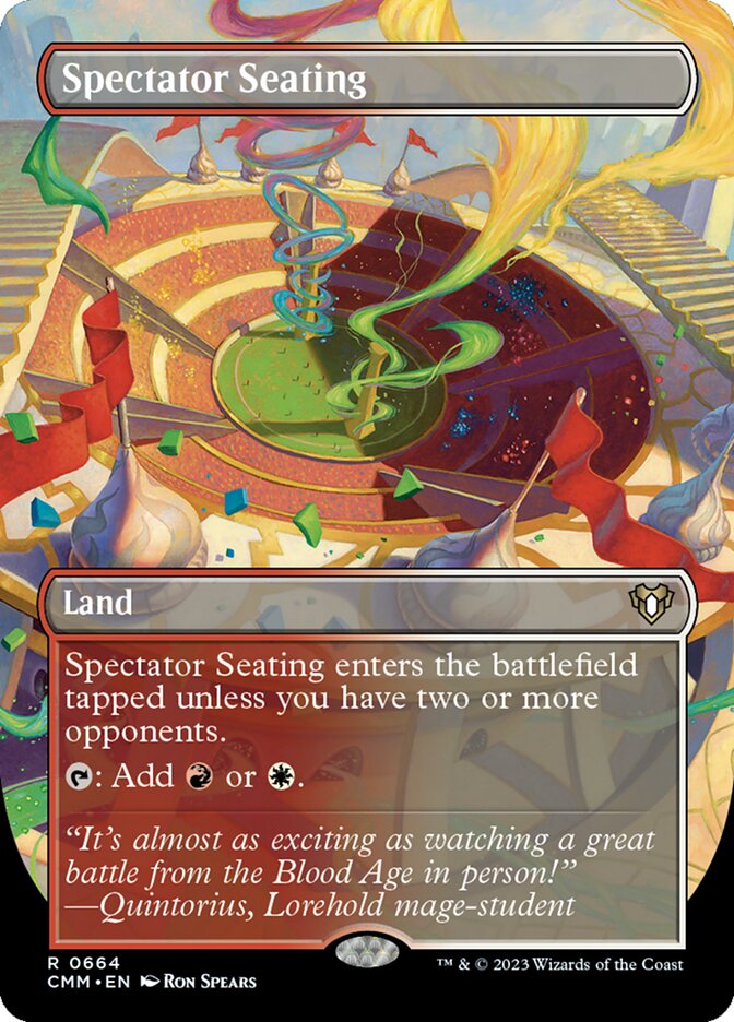 Spectator Seating, Commander Masters Card Art