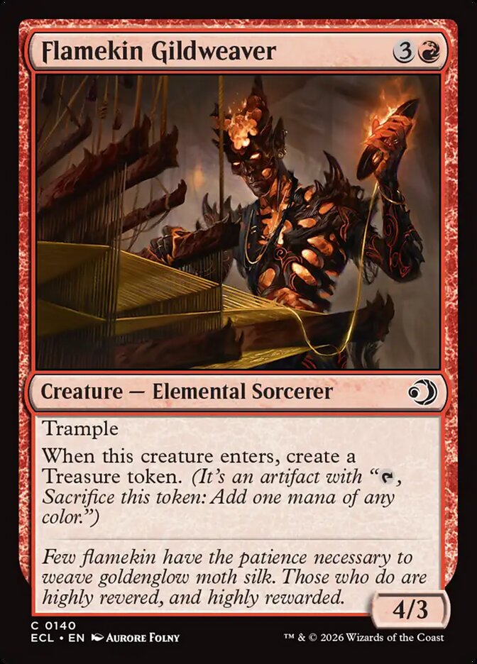 Flamekin Gildweaver, Lorwyn Eclipsed Card Art