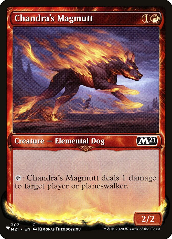 Chandra's Magmutt, The List Card Art