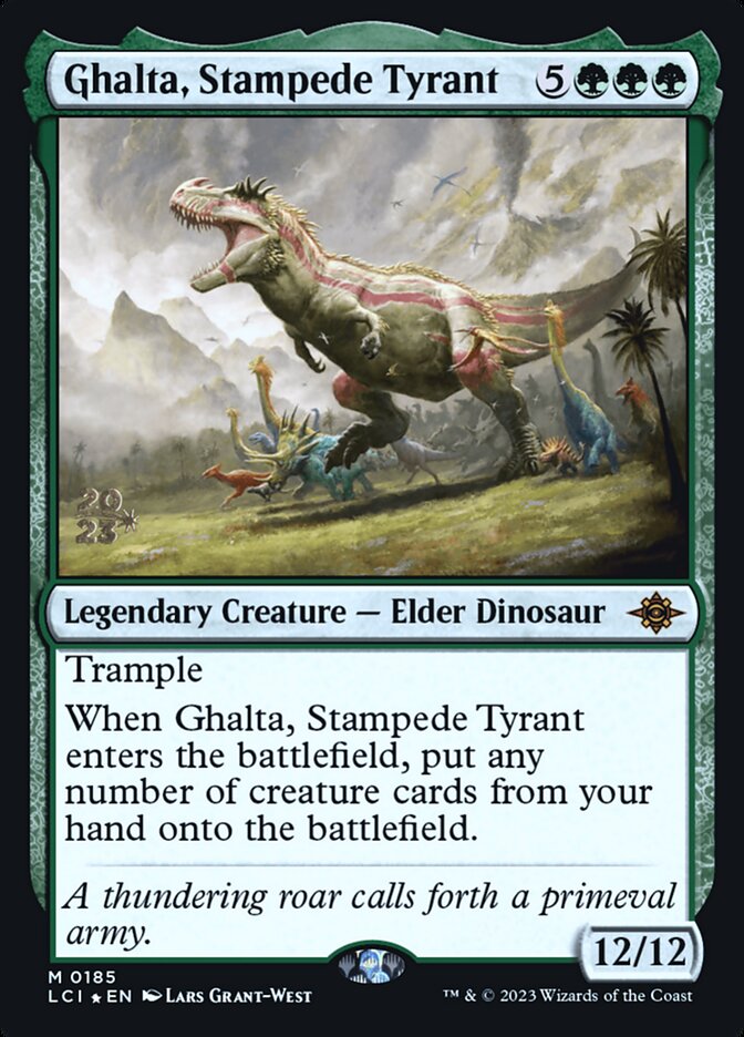 Ghalta, Stampede Tyrant, The lost caverns of ixalan promos Card Art