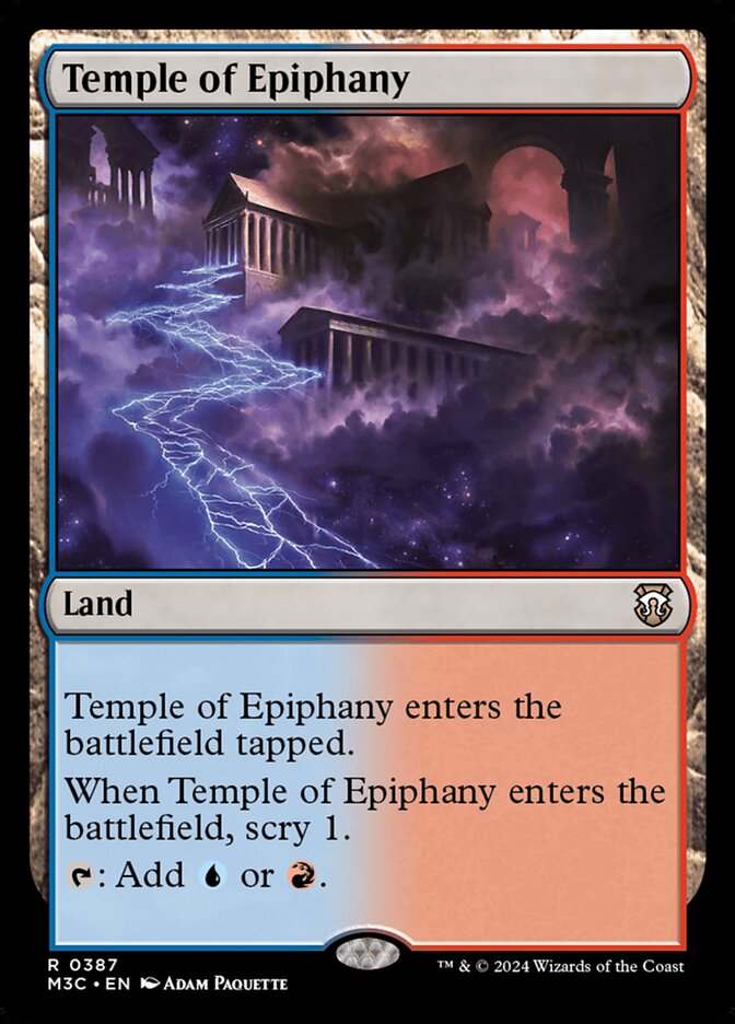 Temple of Epiphany, Modern horizons 3 commander Card Art