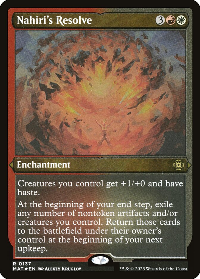Nahiri's Resolve - Etched Foil