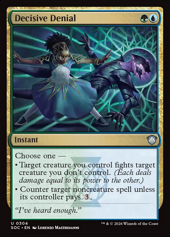 Decisive Denial, Secrets Of Strixhaven Commander Card Art