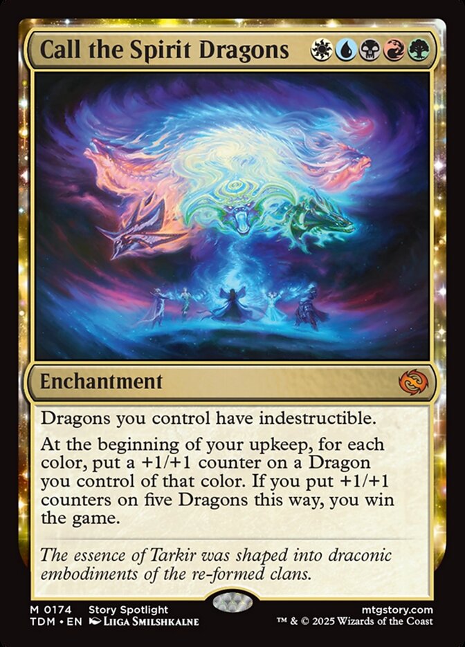 Call the Spirit Dragons, Tarkir: dragonstorm Card Art