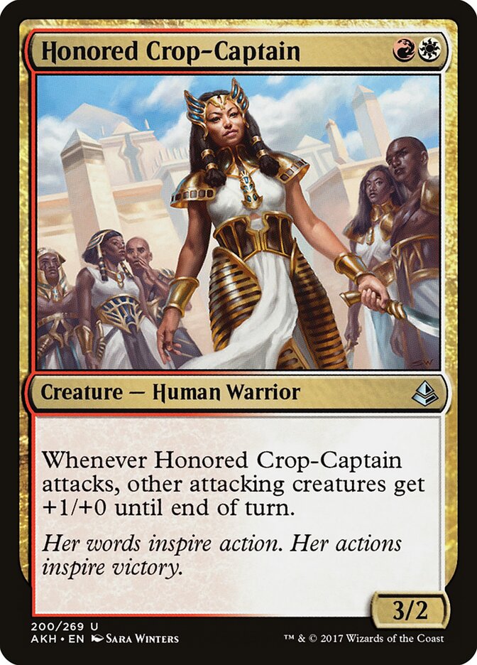 Honored Crop-Captain, Amonkhet Card Art