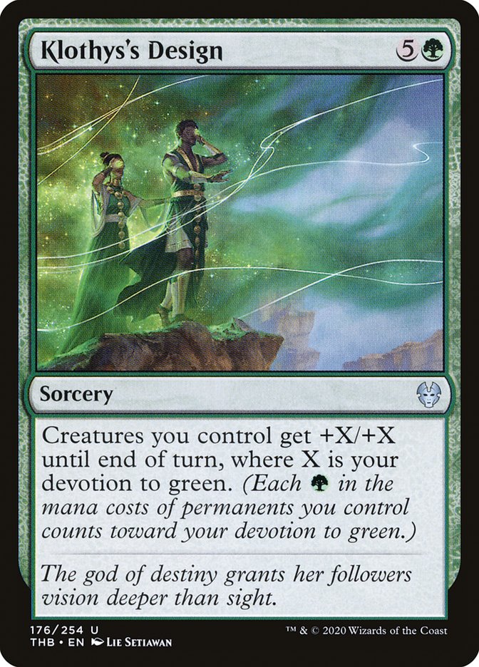 Klothys's Design, Theros beyond death Card Art