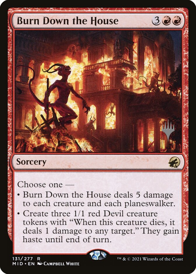 Burn Down the House, Innistrad: midnight hunt promos Card Art