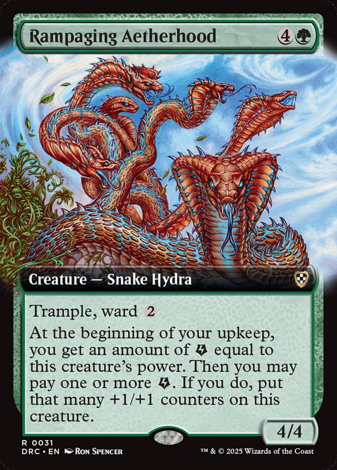 Rampaging Aetherhood, Aetherdrift commander Card Art