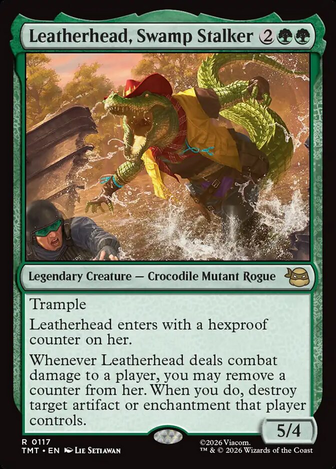 Leatherhead, Swamp Stalker, Teenage Mutant Ninja Turtles Card Art